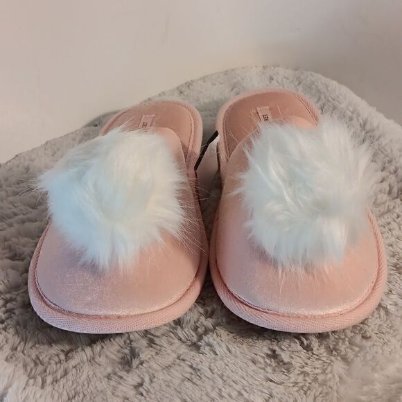 Victoria's Secret Pink PomPom Slide Slippers - Picture 2 of 7